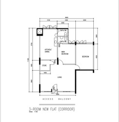 Blk 104 Bedok North Avenue 4 (Bedok), HDB 3 Rooms #199201892